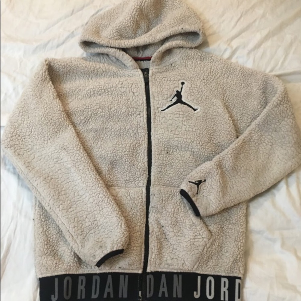 Jordan heavy hooded fleece jacket